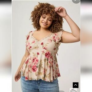 ❄️❄️ NWOT TORRID 2X Sweetheart Fit & Flare Top